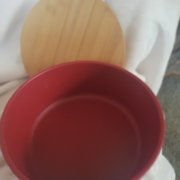 Red Bamboo Fiber Storage Containers - Picture 10 of 16